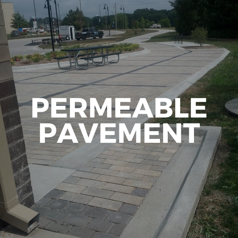 permeable pavement Easter Lake Watershed Project